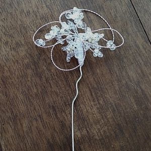 Bridal flower hair or bouquet accessory
